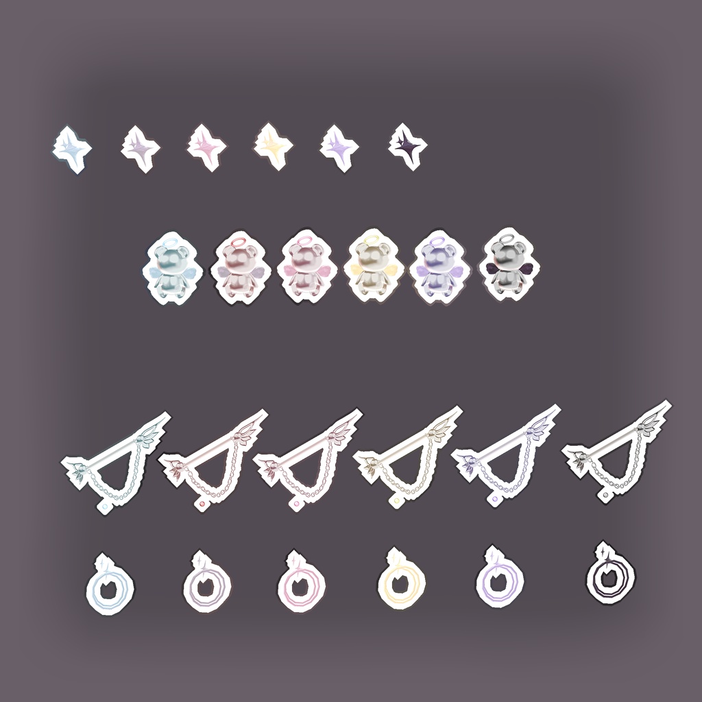 かわいい天使ピアス【9アバター】