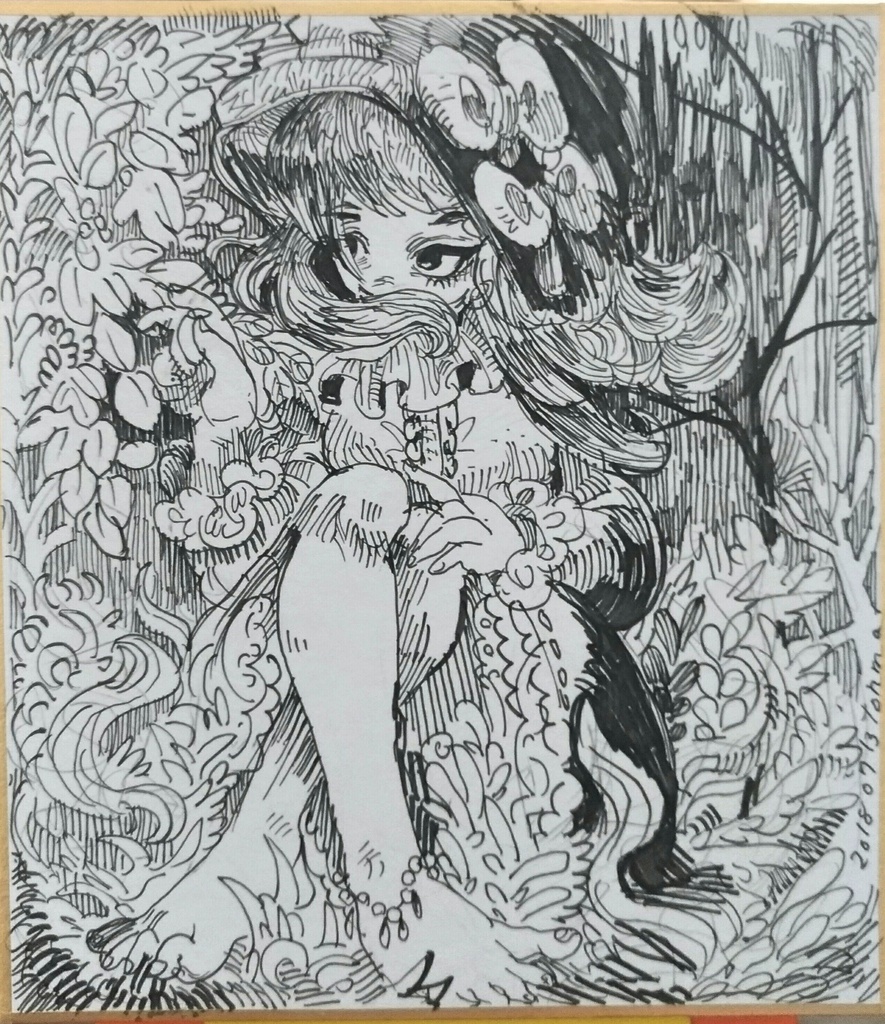 原画・小さな色紙サイズ