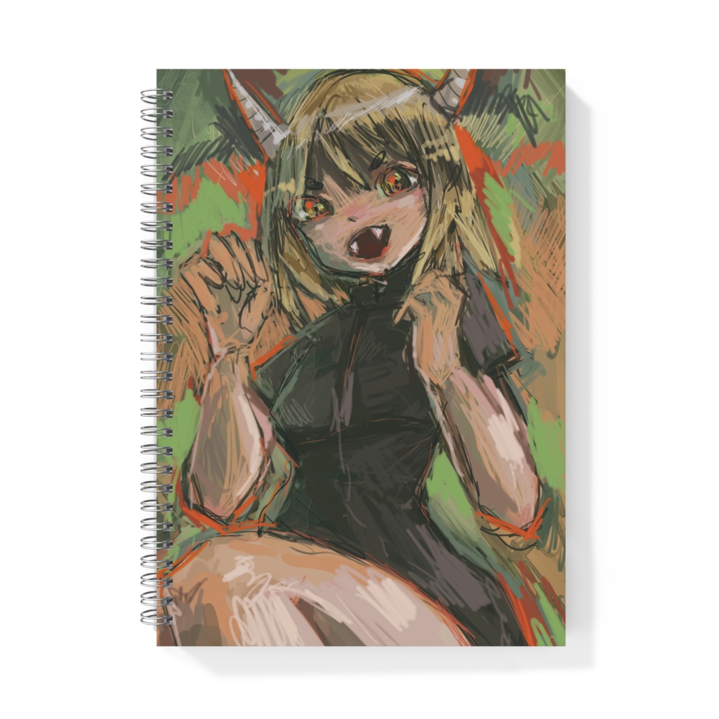 元気な角娘・B5リングノート