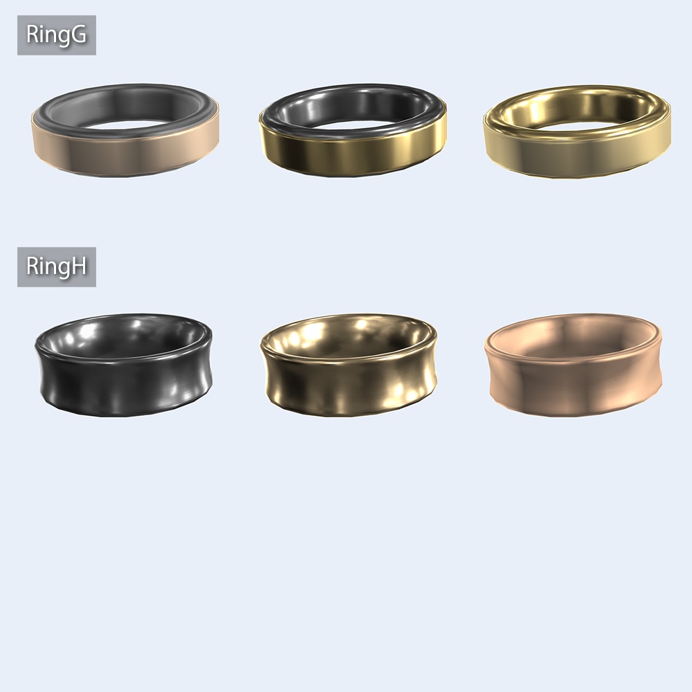 指輪セット(カスタマイズ用マテリアル付)