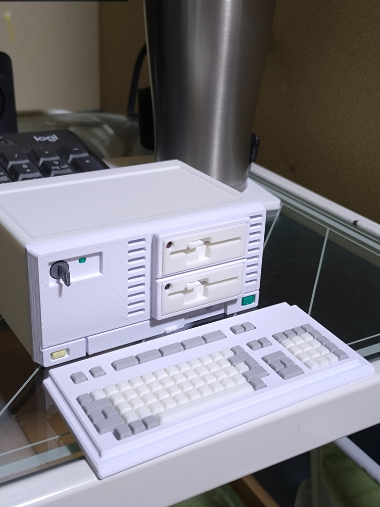 レトロPC風、デジタル置き時計台(番号286V風)