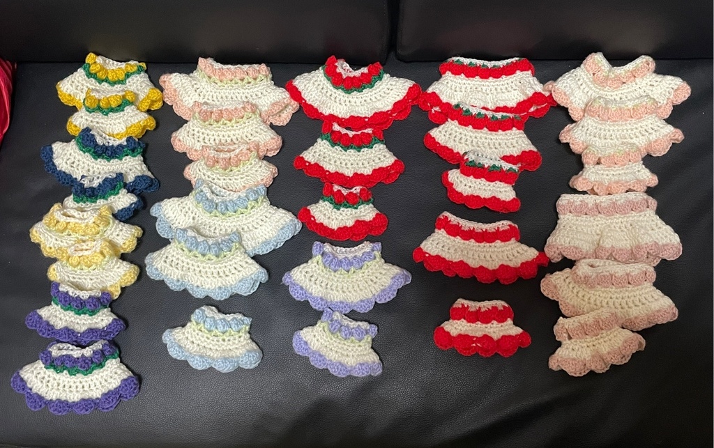 春のお花ワンピース パスサイズ