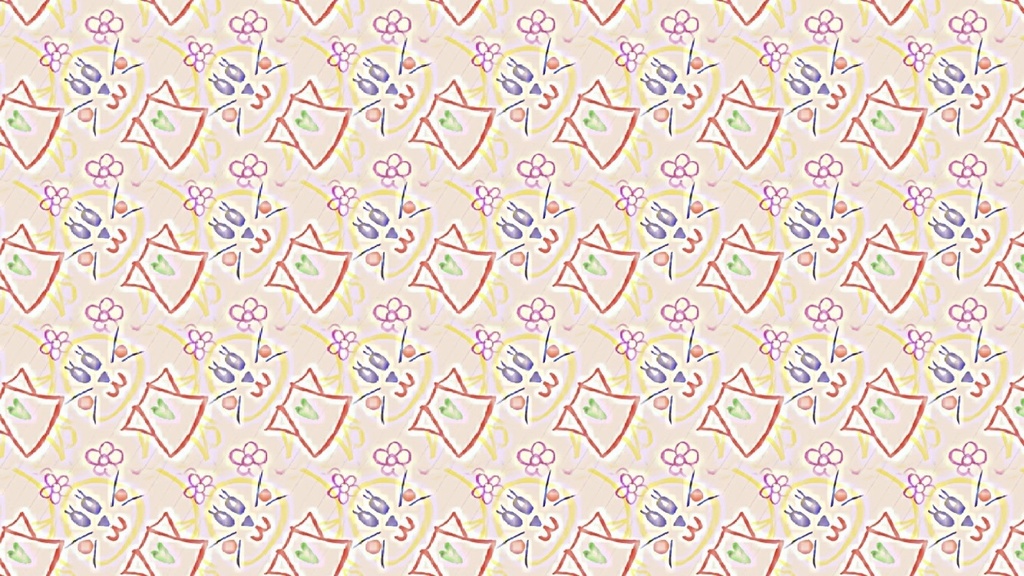 ネコちゃん☆パステル画☆マスキングテープ