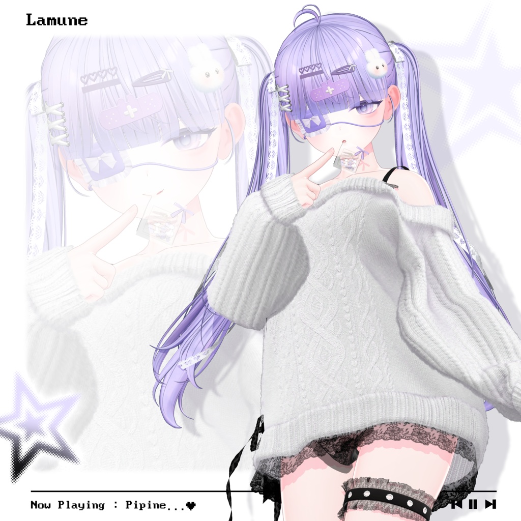 【✦ Release_Sale_中 ✦】 ♡⑅ Pipine Hair ⑅♡