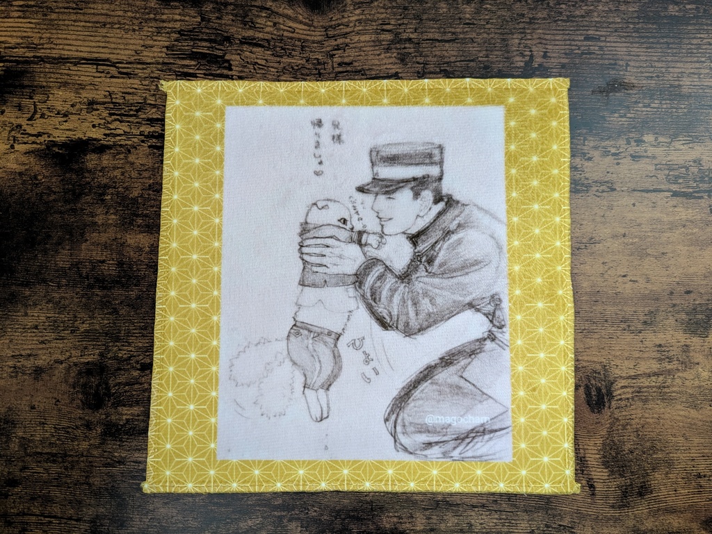 勇作さんと尾形にゃんこのハンカチタオル