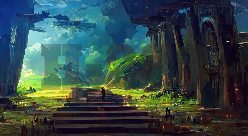 【商用利用可能】AIバックグラウンドvol.1(下書き封入済み4セット)