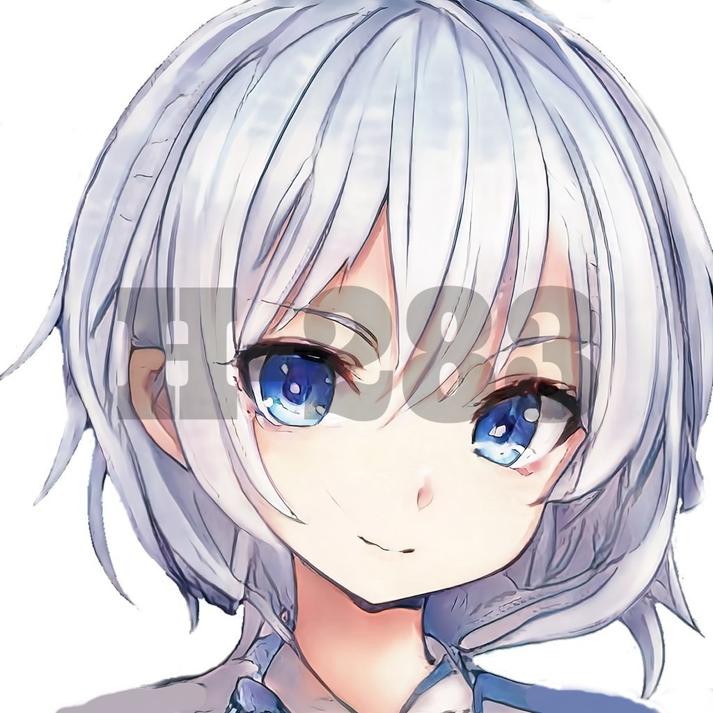 【商用利用可能】AIアニメガール『白』(下書き以外は透過済み5セット)