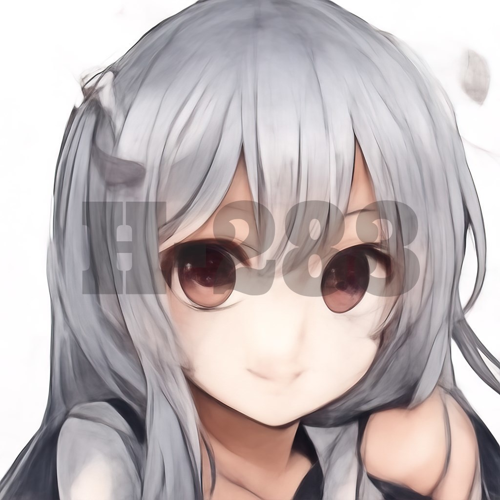 【商用利用可能】AIアニメガール『白』(下書き以外は透過済み5セット)