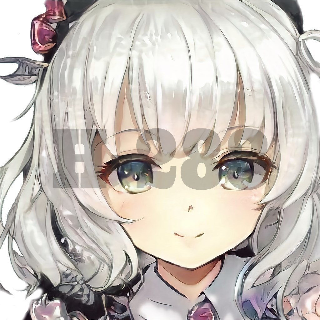 【商用利用可能】AIアニメガール『白』(下書き以外は透過済み5セット)