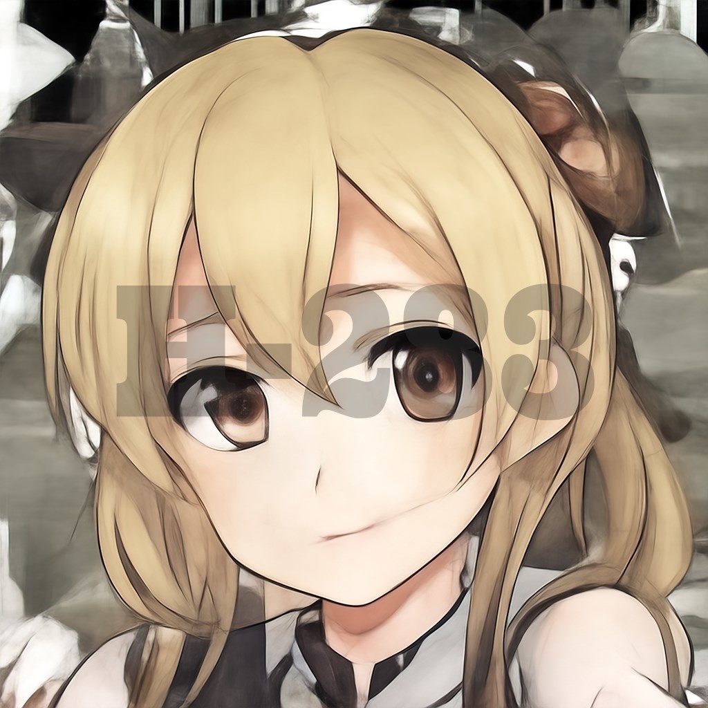 【商用利用可能】AIアニメガール『黄』(下書き以外は透過済み5セット)