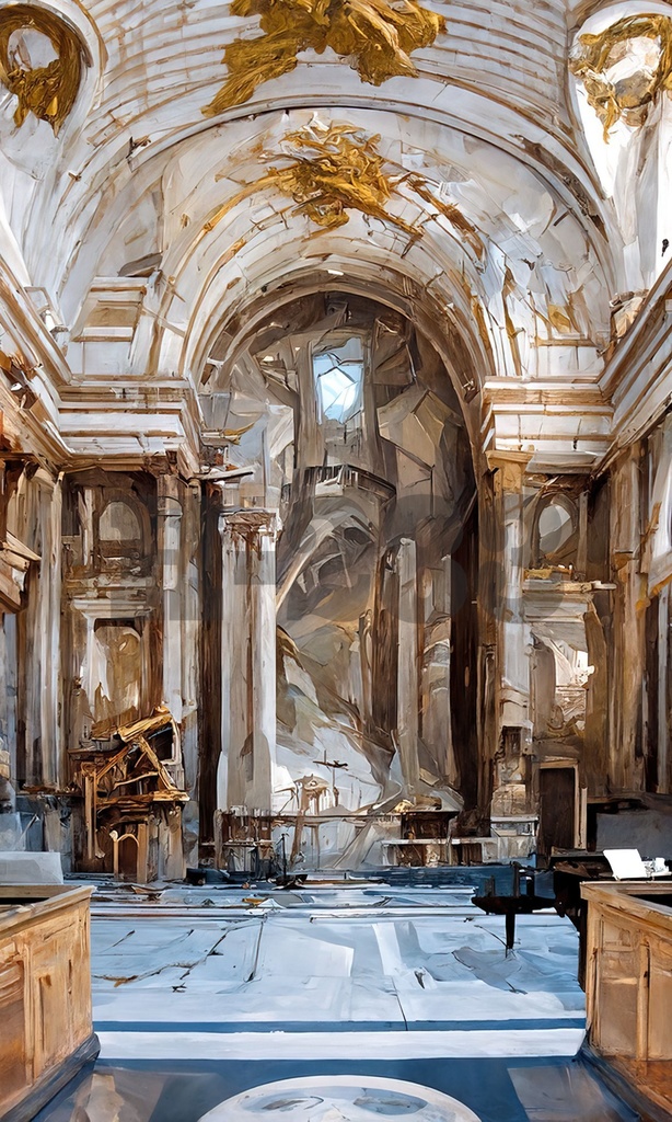 【商用利用可能】AIアートバックグラウンド『ファンタジー』vol.1(下書き封入済み4セット)