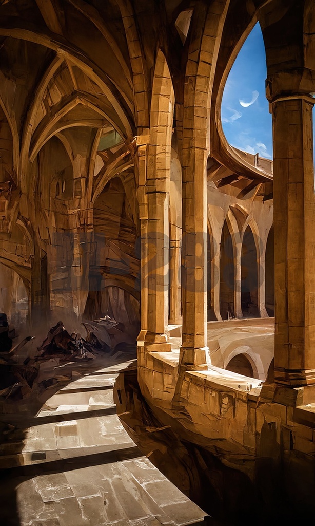 【商用利用可能】AIアートバックグラウンド『ファンタジー』vol.2(下書き封入済み4セット)