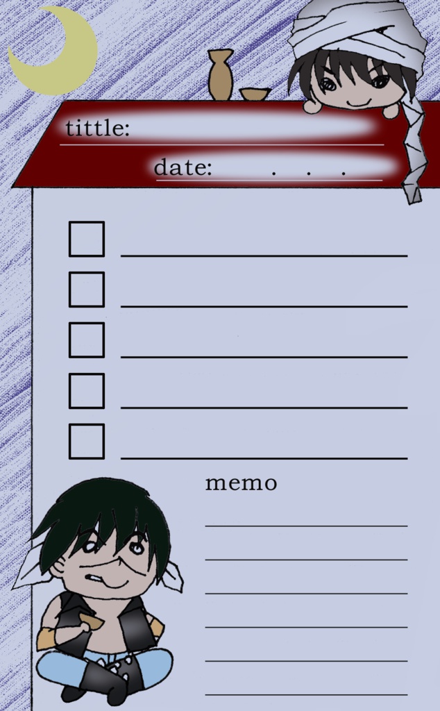 【sale】発天不揃いメモ