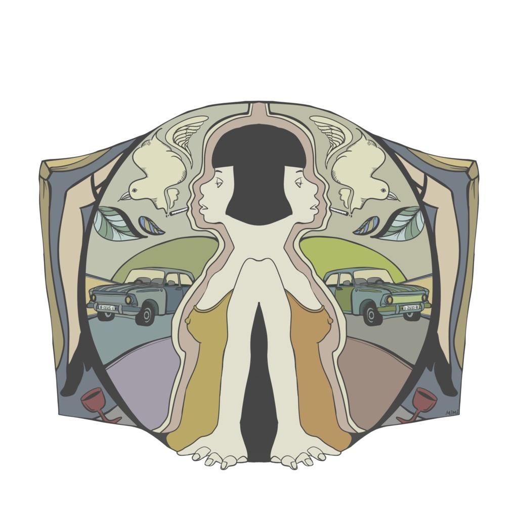 スモーキーT-shirt -黒-