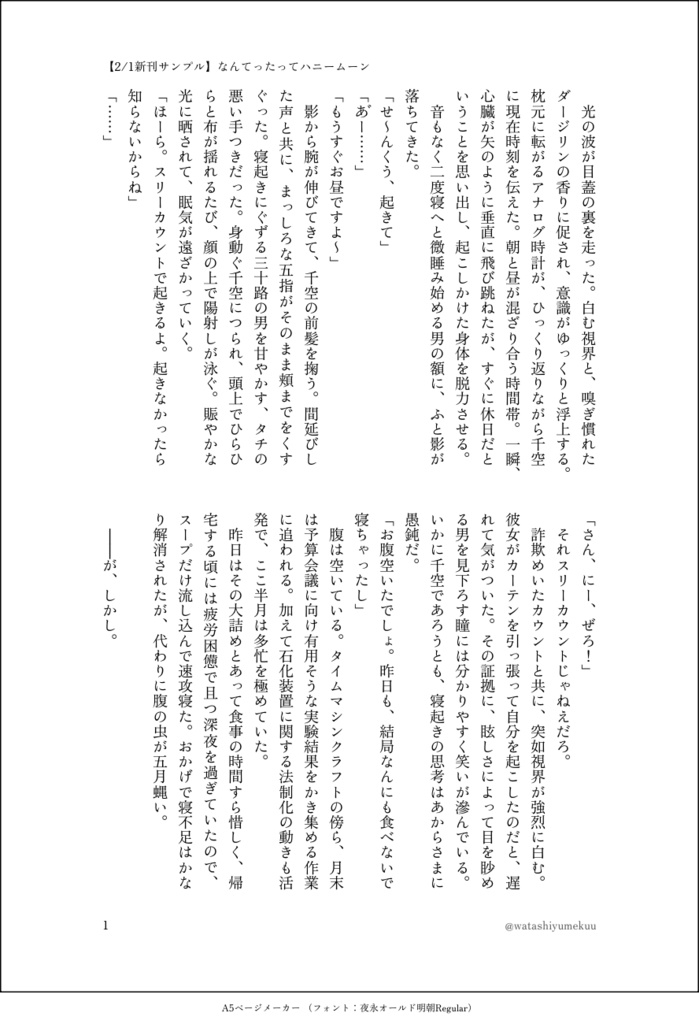 なんてったってハニームーン