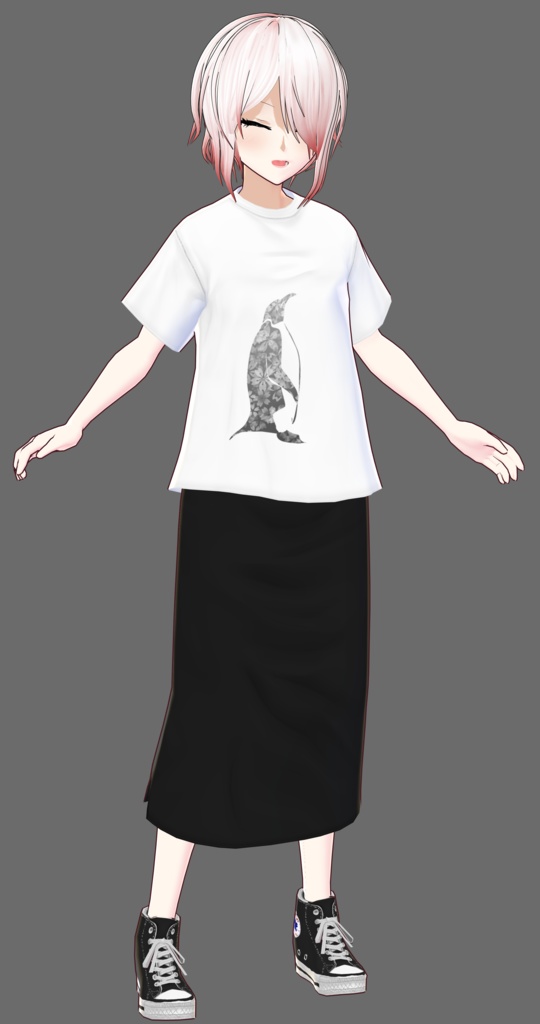 【クレジット表記不要】Vroid用おぺんぺんTシャツ【リアルでも】