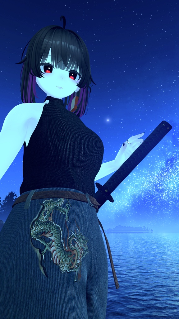 【VRChat】平家物語絵巻 緒環の事-大蛇-【デカールテクスチャ】