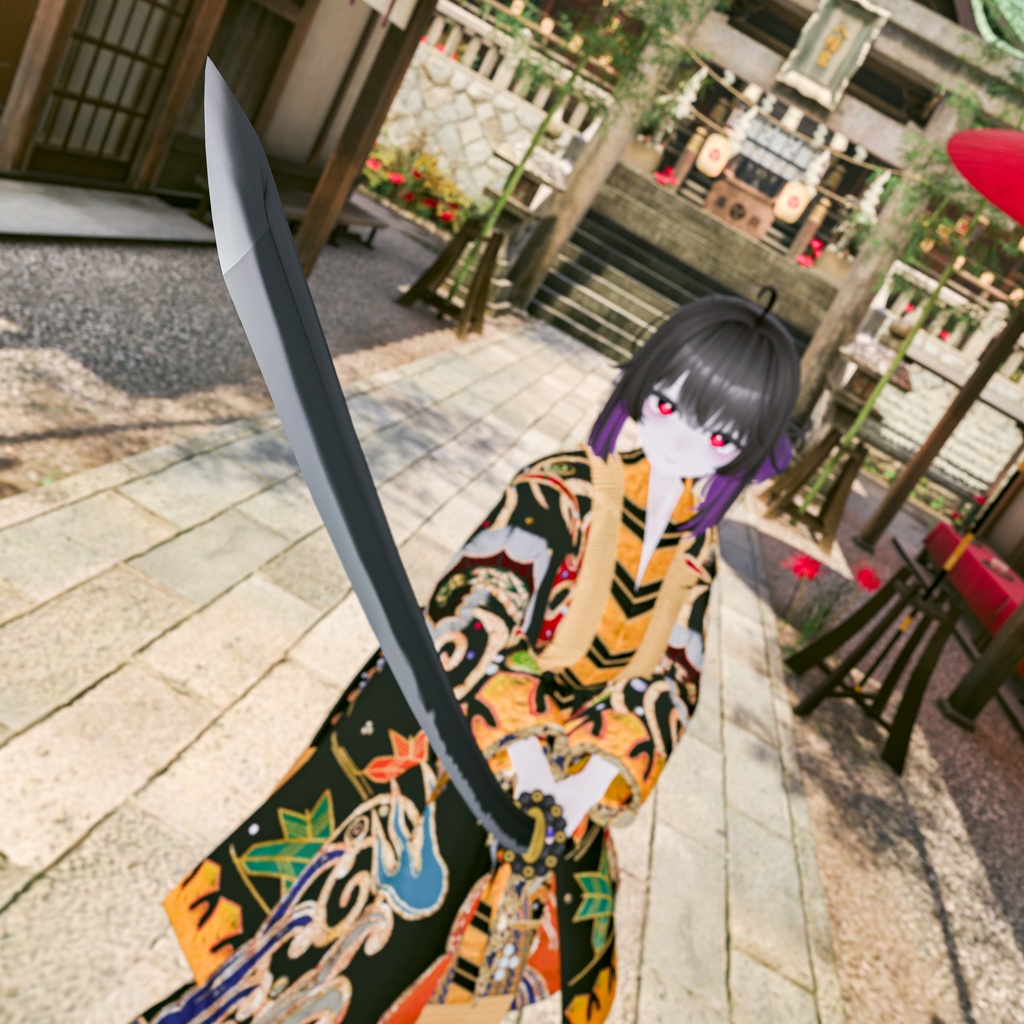 【国宝太刀の再現作品】フカ式演舞ギミック-光臨-【VRChat】