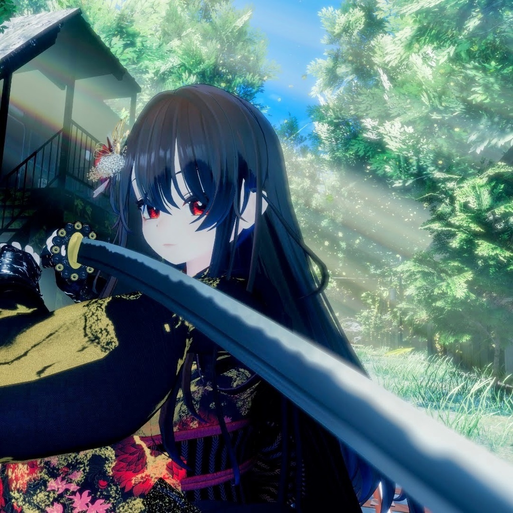 【国宝太刀の再現作品】フカ式演舞ギミック-光臨-【VRChat】