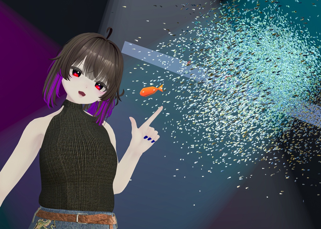 【超リアル水槽ギミック】FUKA Aquarium ~GPU魚群システム for VRChat~