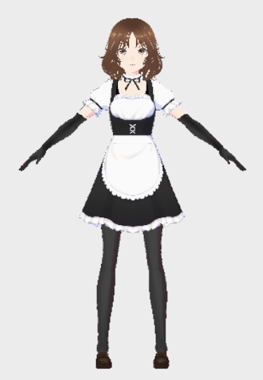 【商用利用OK】年上お姉さんメイド系VRoidモデル|オリジナル3Dアバター