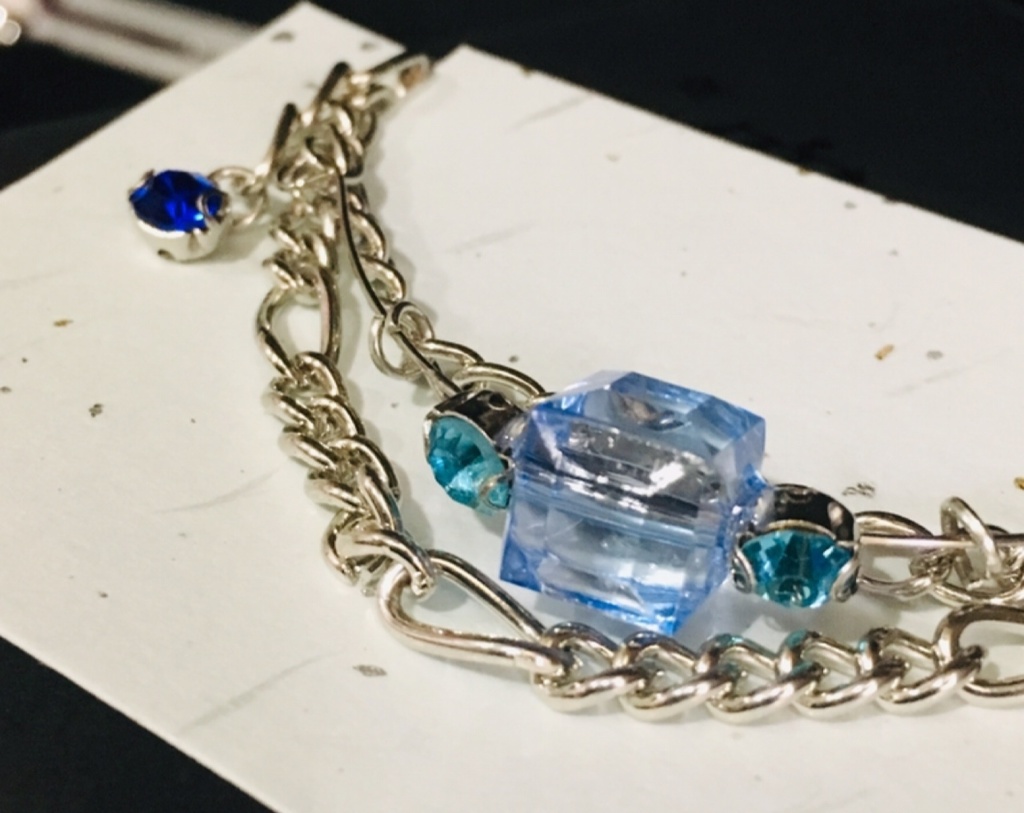 【9色展開】キューブ チェーンブレスレット