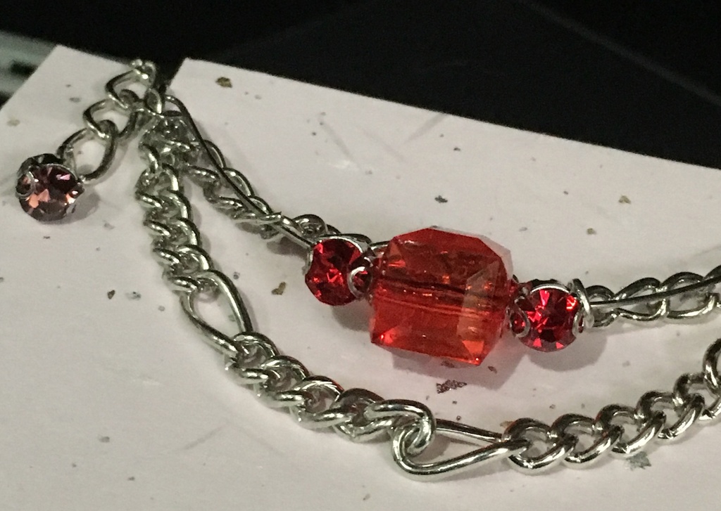 【9色展開】キューブ チェーンブレスレット