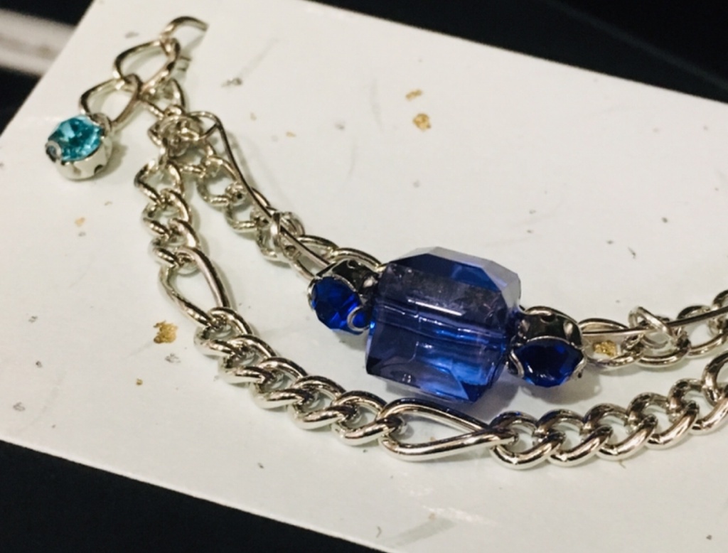 【9色展開】キューブ チェーンブレスレット