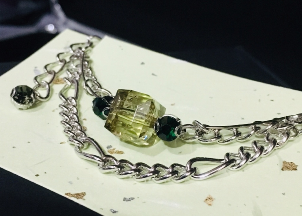 【9色展開】キューブ チェーンブレスレット