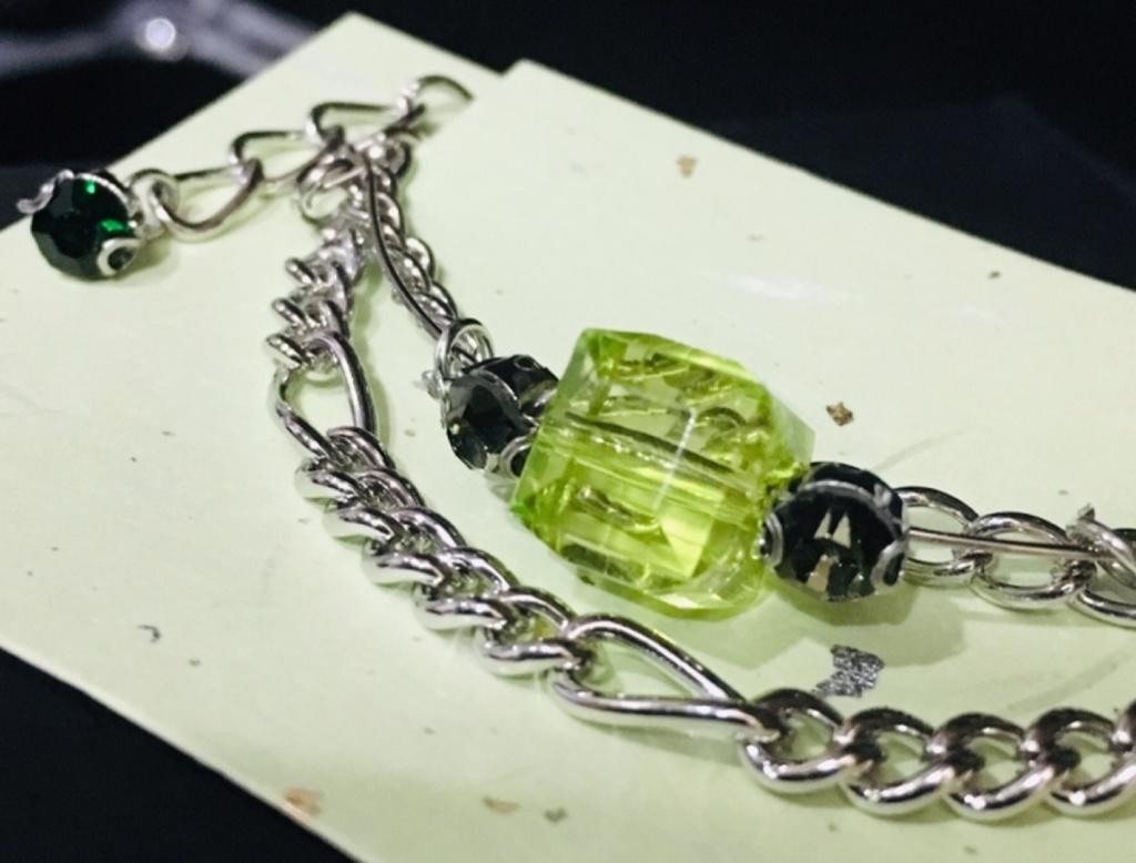 【9色展開】キューブ チェーンブレスレット