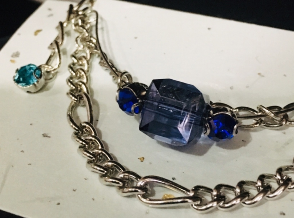 【9色展開】キューブ チェーンブレスレット