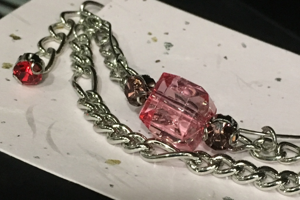 【9色展開】キューブ チェーンブレスレット