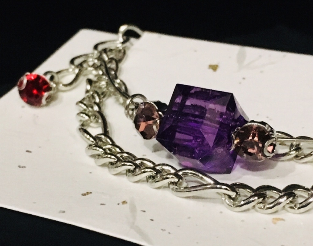 【9色展開】キューブ チェーンブレスレット