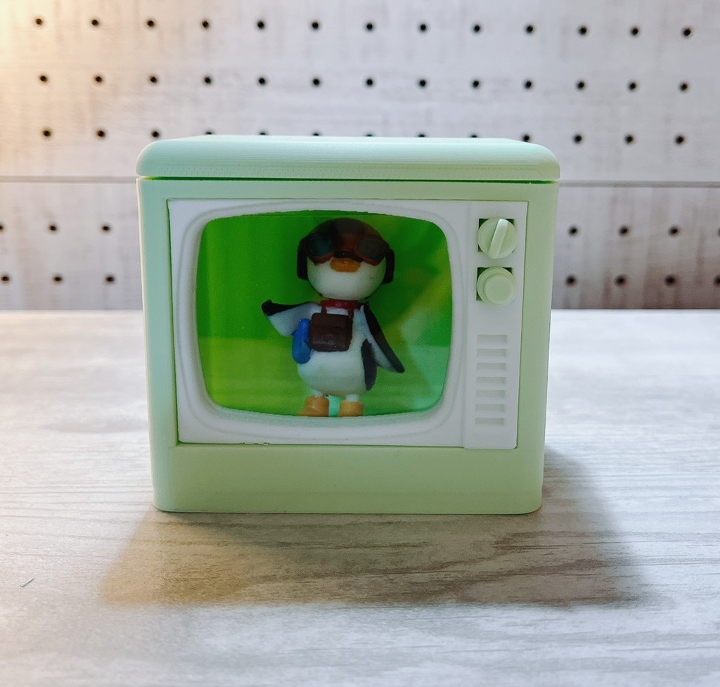 KAZARU-TV 大型 レッド(パステルグリーン)