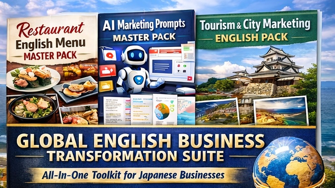 【完全版】グローバル英語ビジネス変革スイート 全パック – インバウンド英語マーケティングの究極ツールセット！