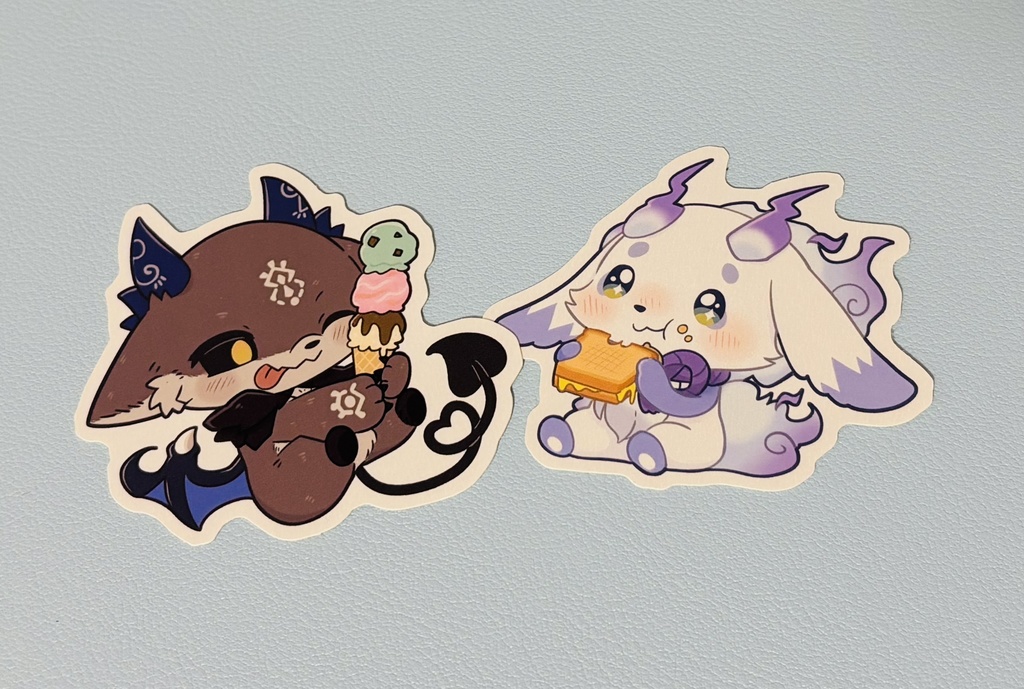 ステッカーセット　でびるんるん