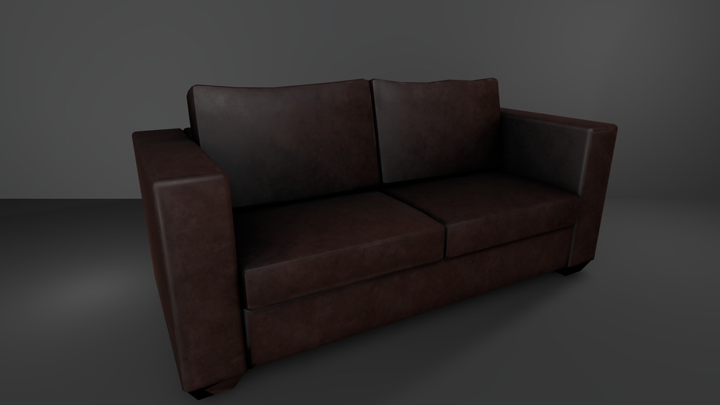 [FREE] Leather sofa/couch