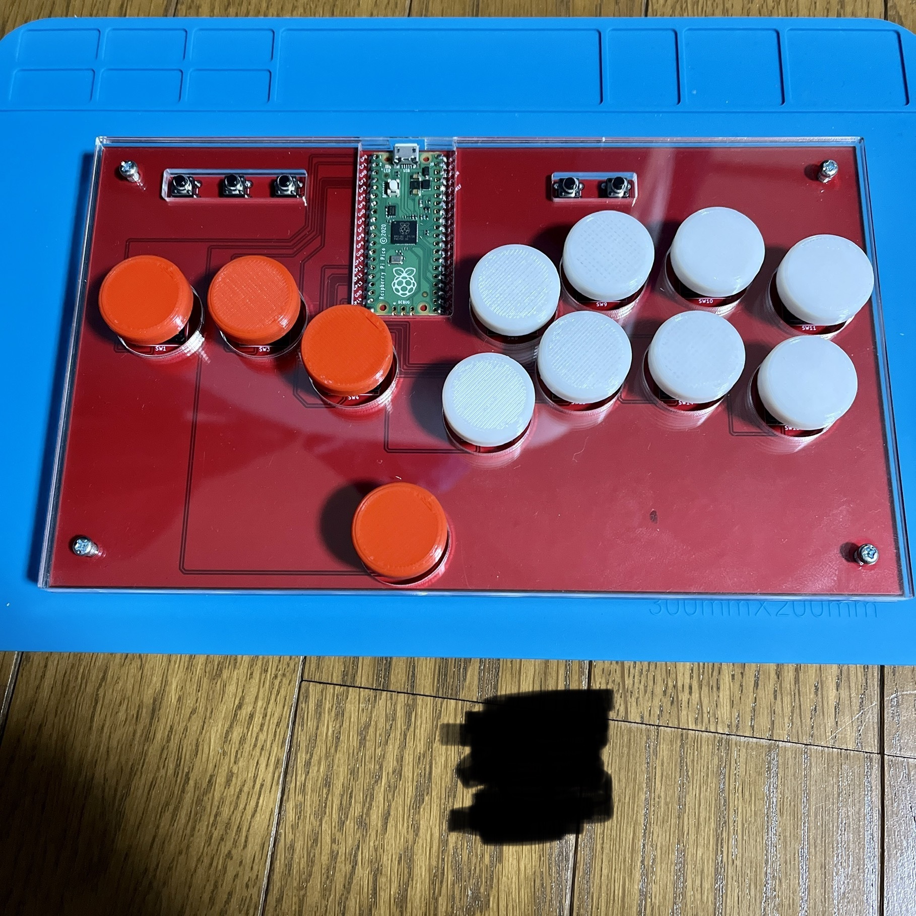 自作レバーレス　スト6カスタムタイプ　raspberryPI PICO低遅延】 自作レバーレス スト6カスタムタイプ raspberryPI PICO低遅延