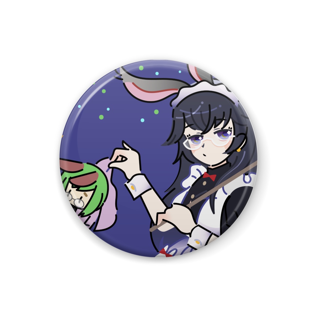 幽鬼ふたり 缶バッジB
