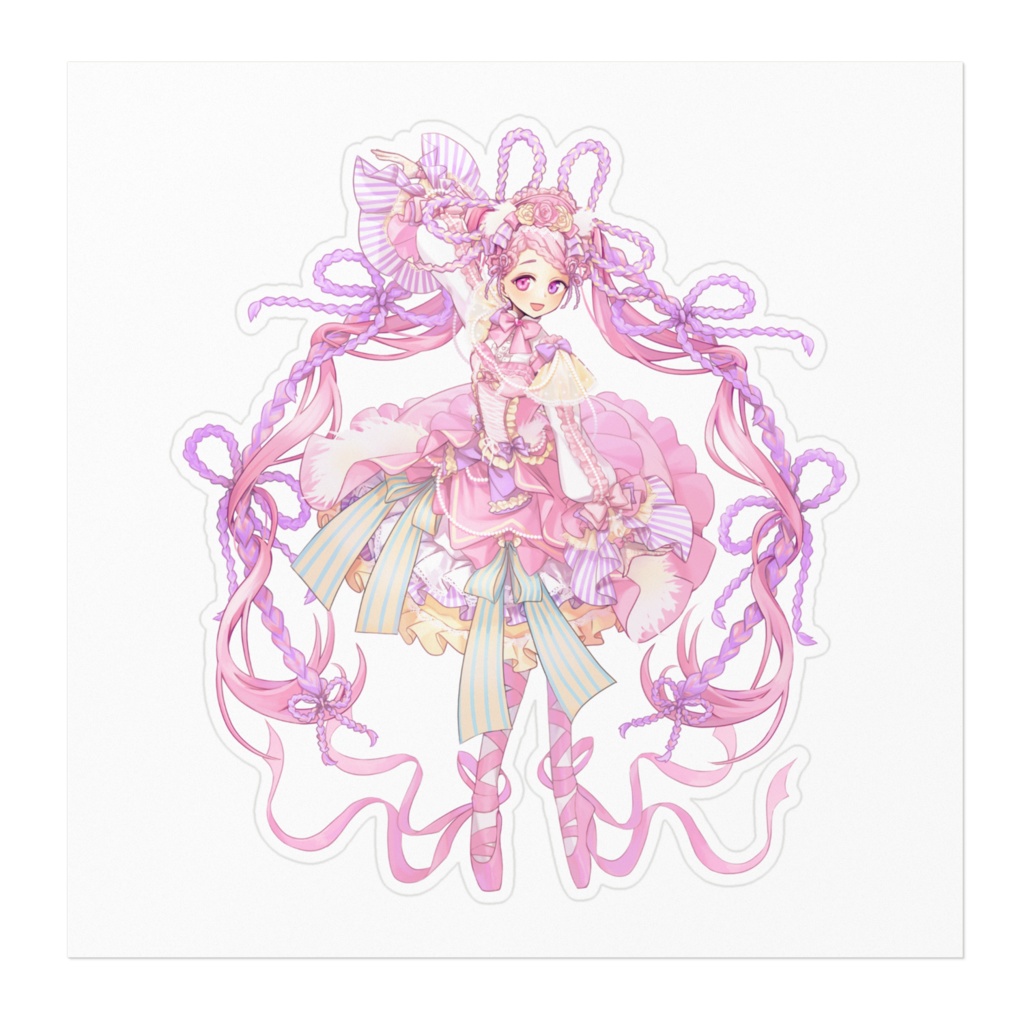 姫ロリ🎗🩰あいめちゃん ステッカー