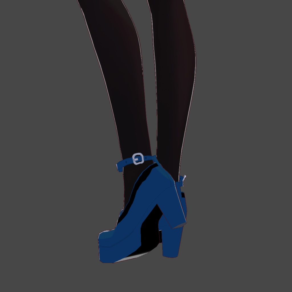 [VRoid] Chathams Blue High Heels - yudi080898 Shop - BOOTH