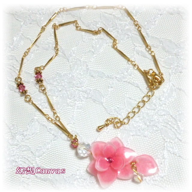 紫陽花-金平糖-ネックレス