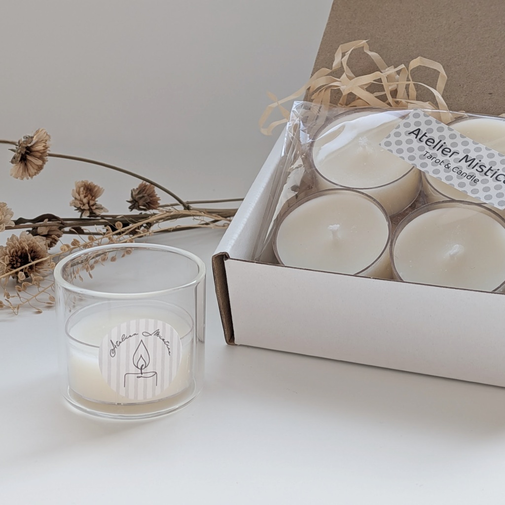 【ティーライトセット】Atelier Mistica ティーライトキャンドルセット／初めてのキャンドルにもおすすめ／手作りソイキャンドル