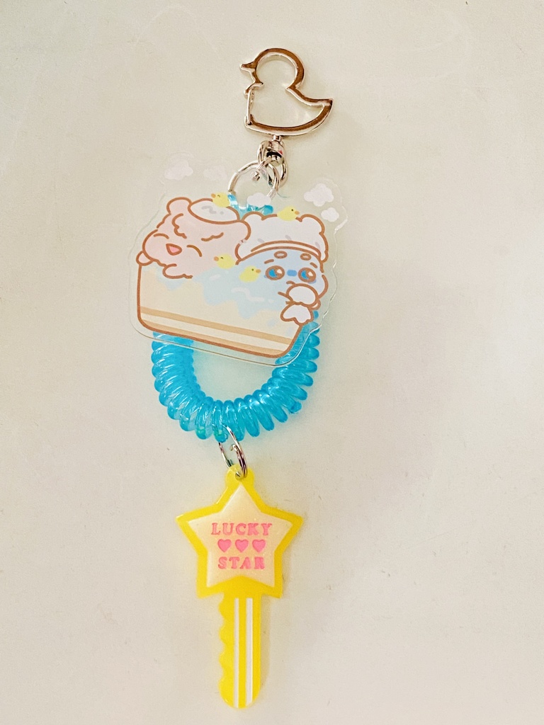 おふろアクキー(ブルー)