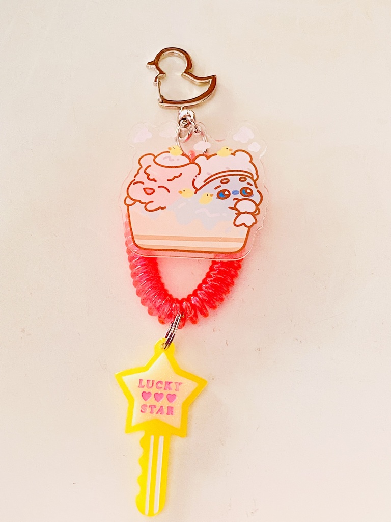 おふろアクキー(ピンク)