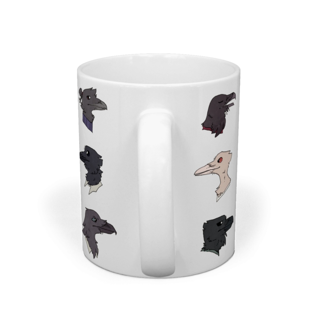 カラスの鳥人達 - マグカップ