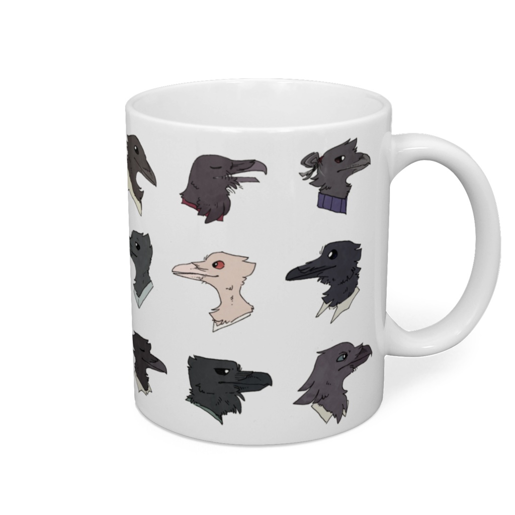 カラスの鳥人達 - マグカップ