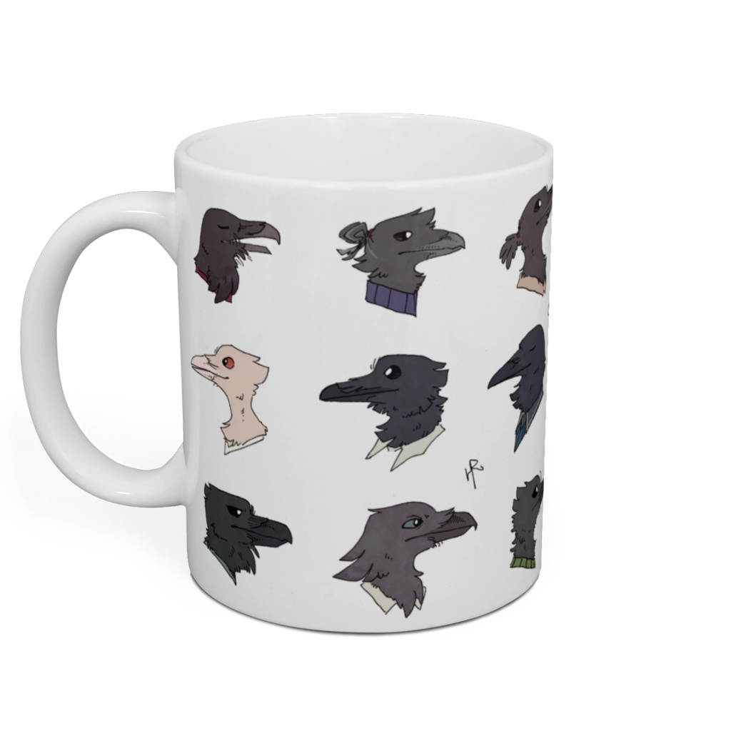 カラスの鳥人達 - マグカップ