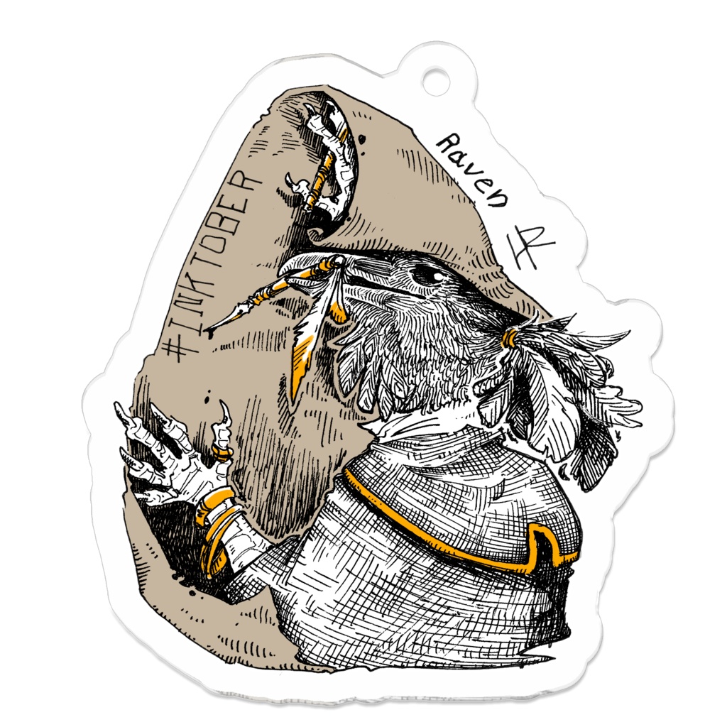 Inktober Raven - アクキー