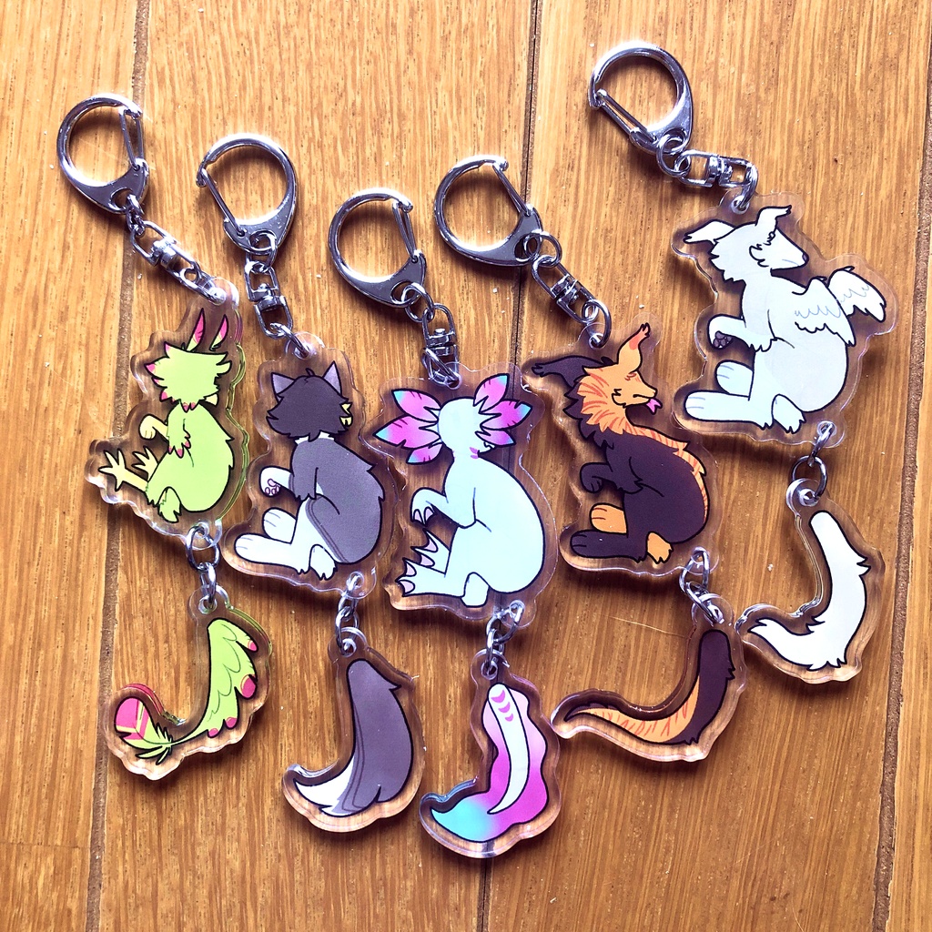 しっぽゆらゆらアクキー / Tail Wagging Charm